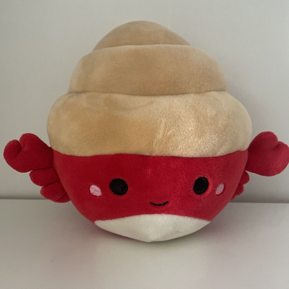 Squishmallow 5" Indie the Red Tan Hermit Crab Plush Stuffed Animal Kellytoy